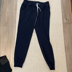 Navy Drawstring Jogger Pants